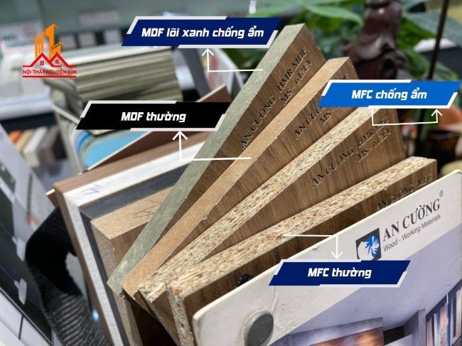 So sánh gỗ MDF lõi xanh và MFC An Cường | Nội thất Nguyễn Kim