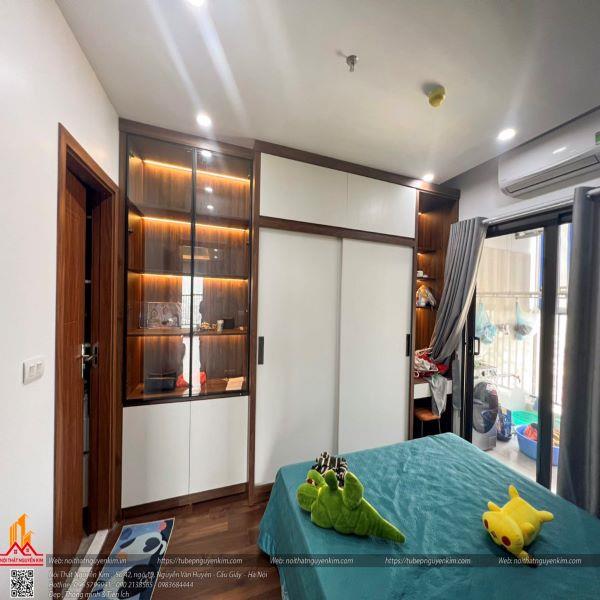 Thiết kế nội thất căn hai phòng ngủ chung cư Tecco Diamond, Thanh Trì
