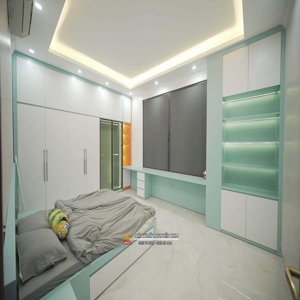 Bàn giao full nội thất 03 phòng ngủ gỗ MDF nhà anh Hiếu, Phú Xuyên, Hà Nội